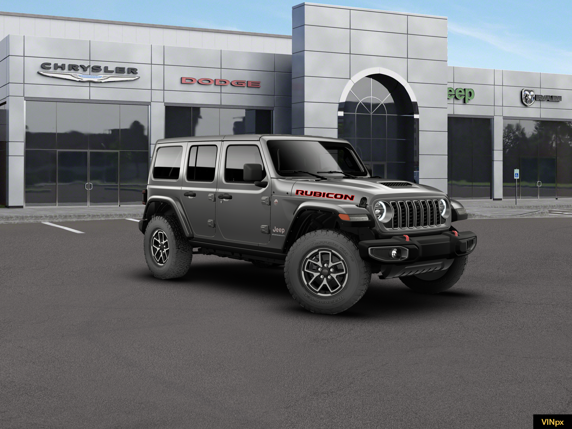 New 2026 Granite Crystal Metallic Clear-Coat Exterior Paint Jeep Rubicon image 8