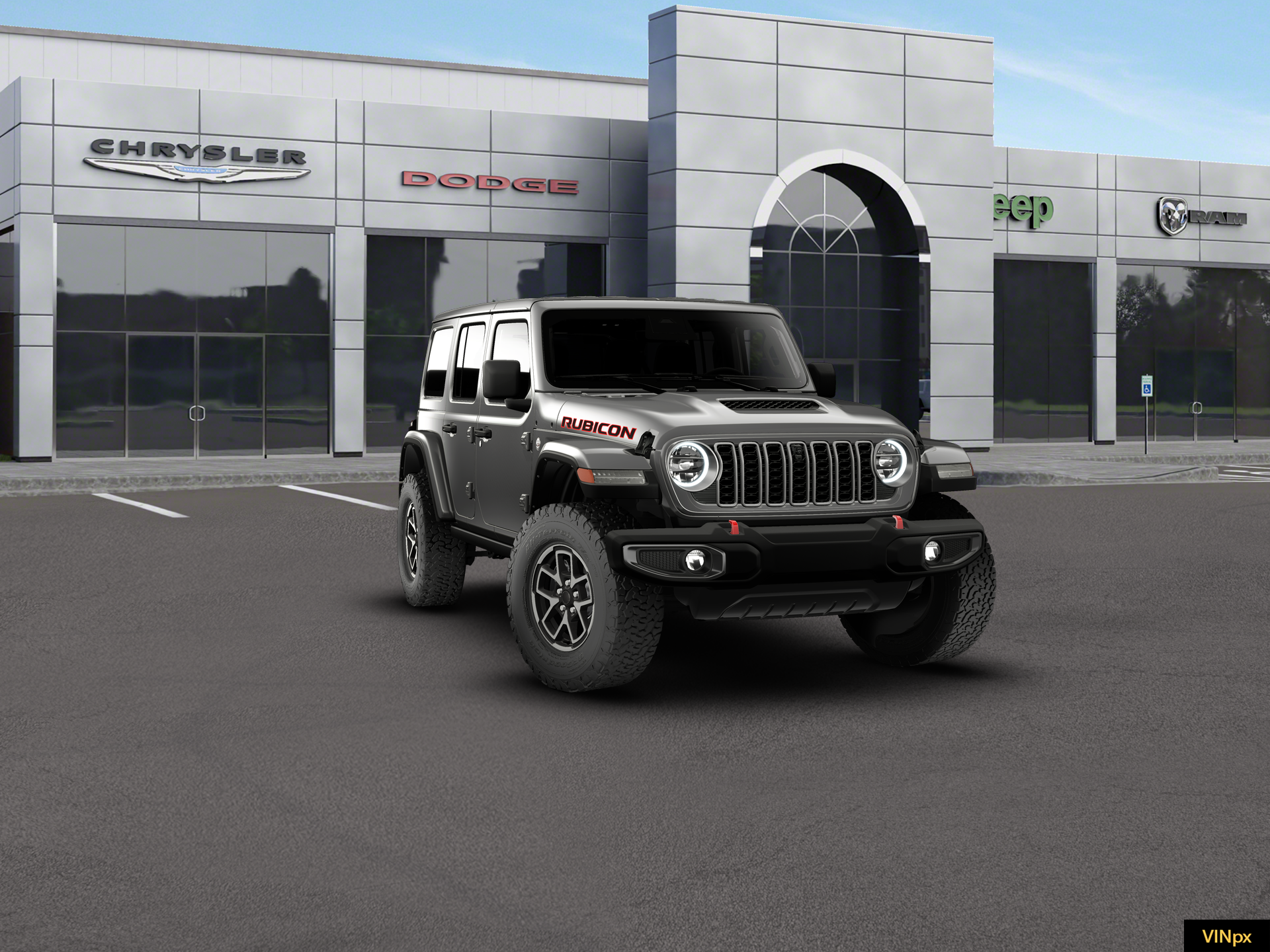 New 2026 Granite Crystal Metallic Clear-Coat Exterior Paint Jeep Rubicon image 12