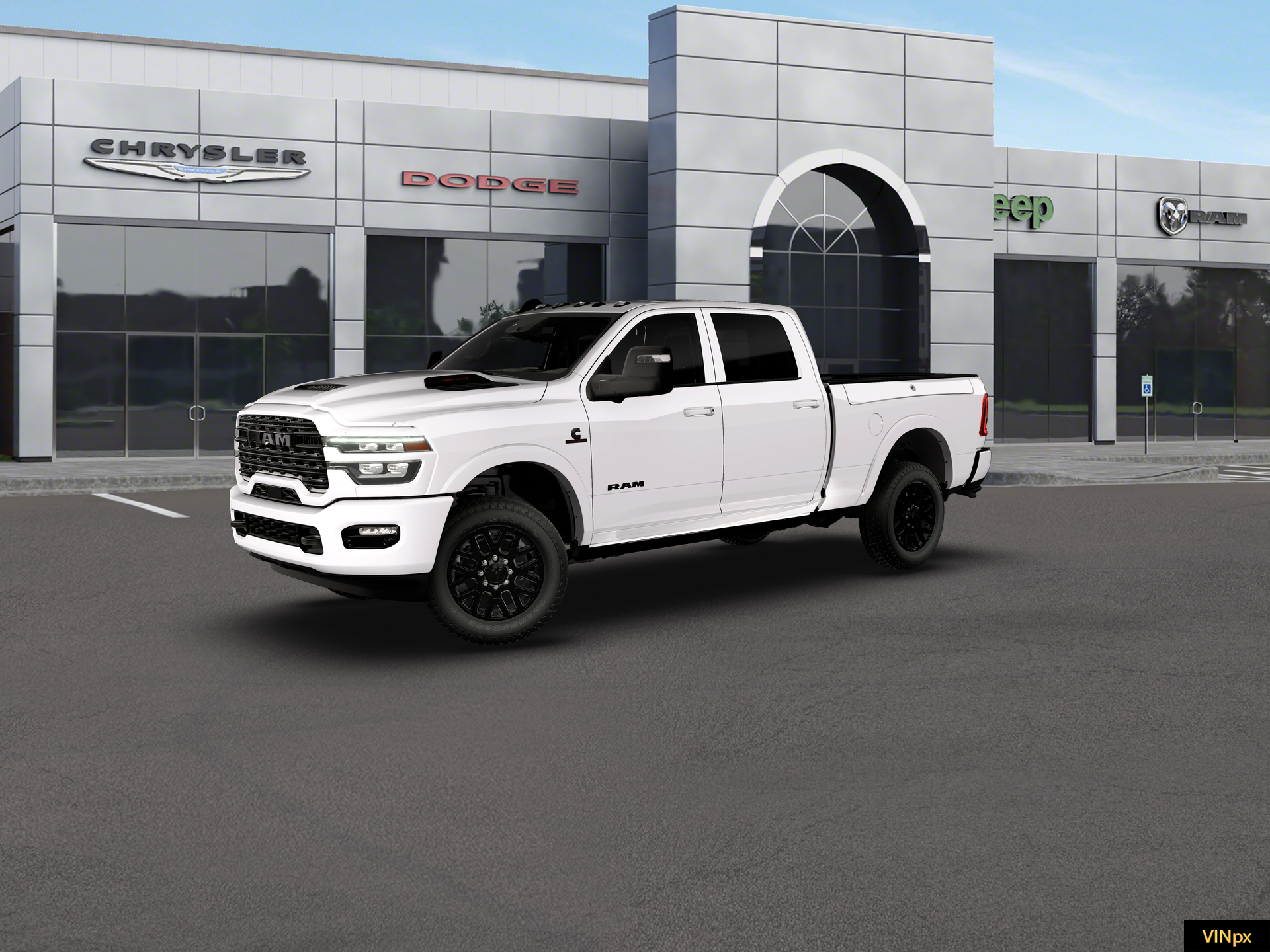 New 2026 Bright White Clear-Coat Exterior Paint RAM Limited image 2