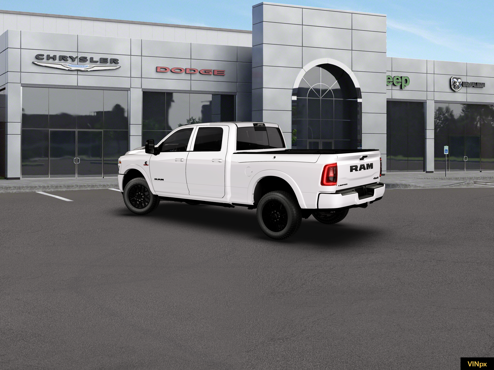 New 2026 Bright White Clear-Coat Exterior Paint RAM Limited image 4