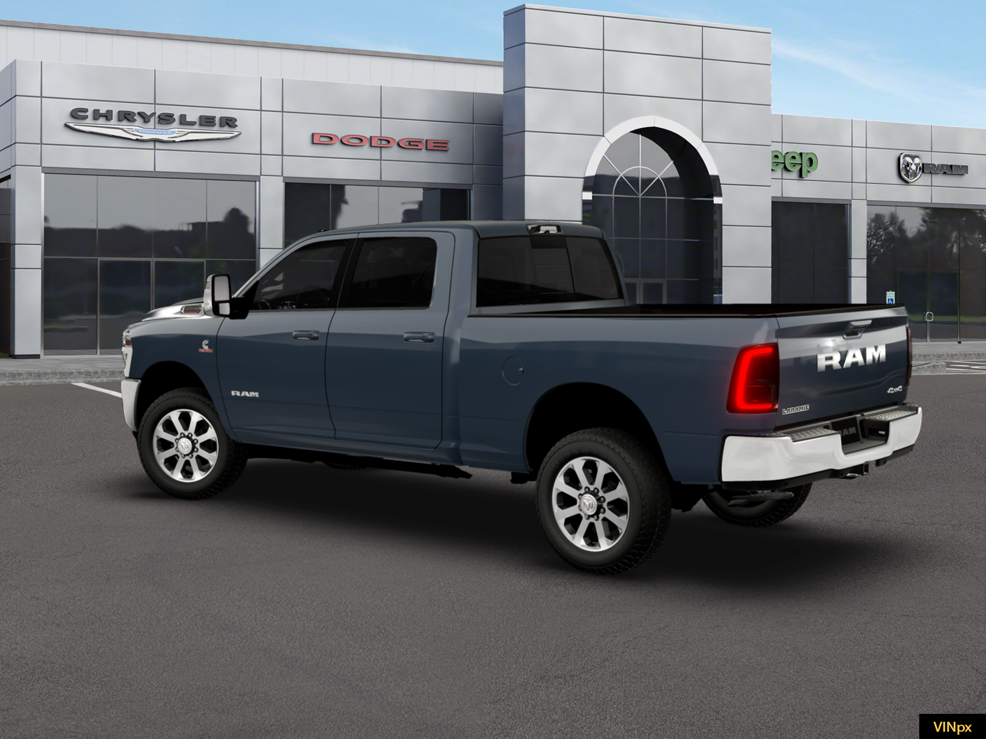 New 2026 Forged Blue Metallic Exterior Paint RAM LARAMIE image 2