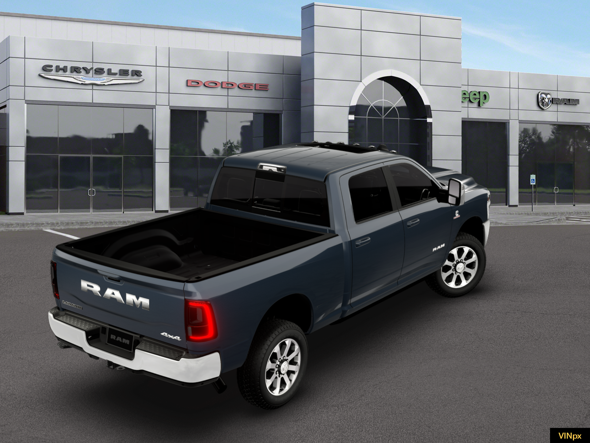New 2026 Forged Blue Metallic Exterior Paint RAM LARAMIE image 5