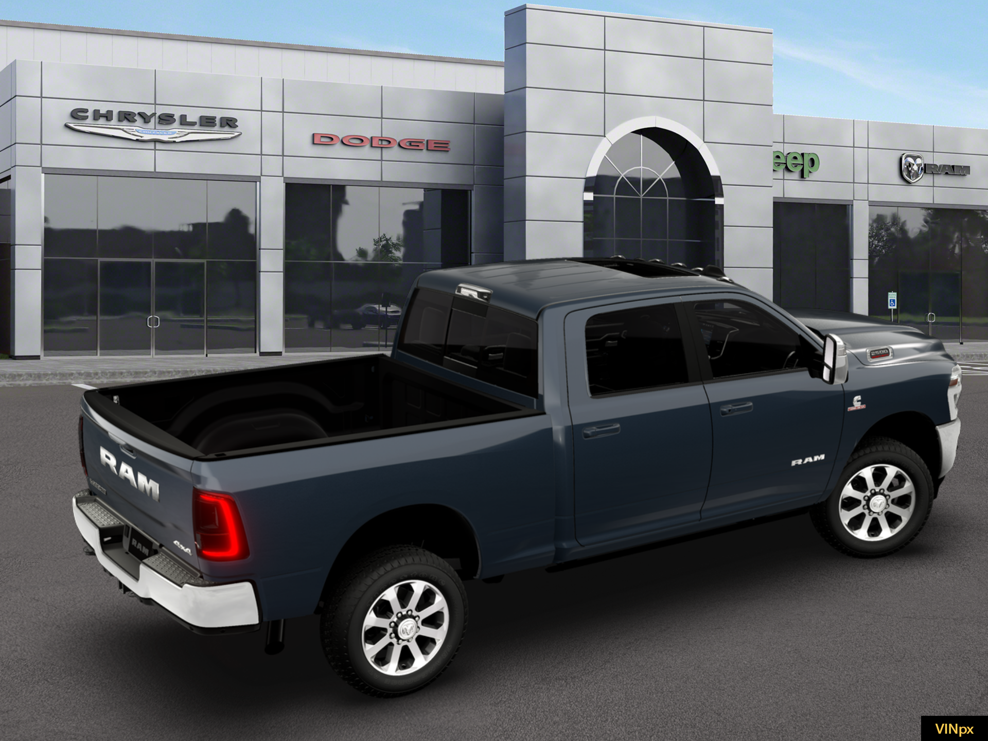 New 2026 Forged Blue Metallic Exterior Paint RAM LARAMIE image 6