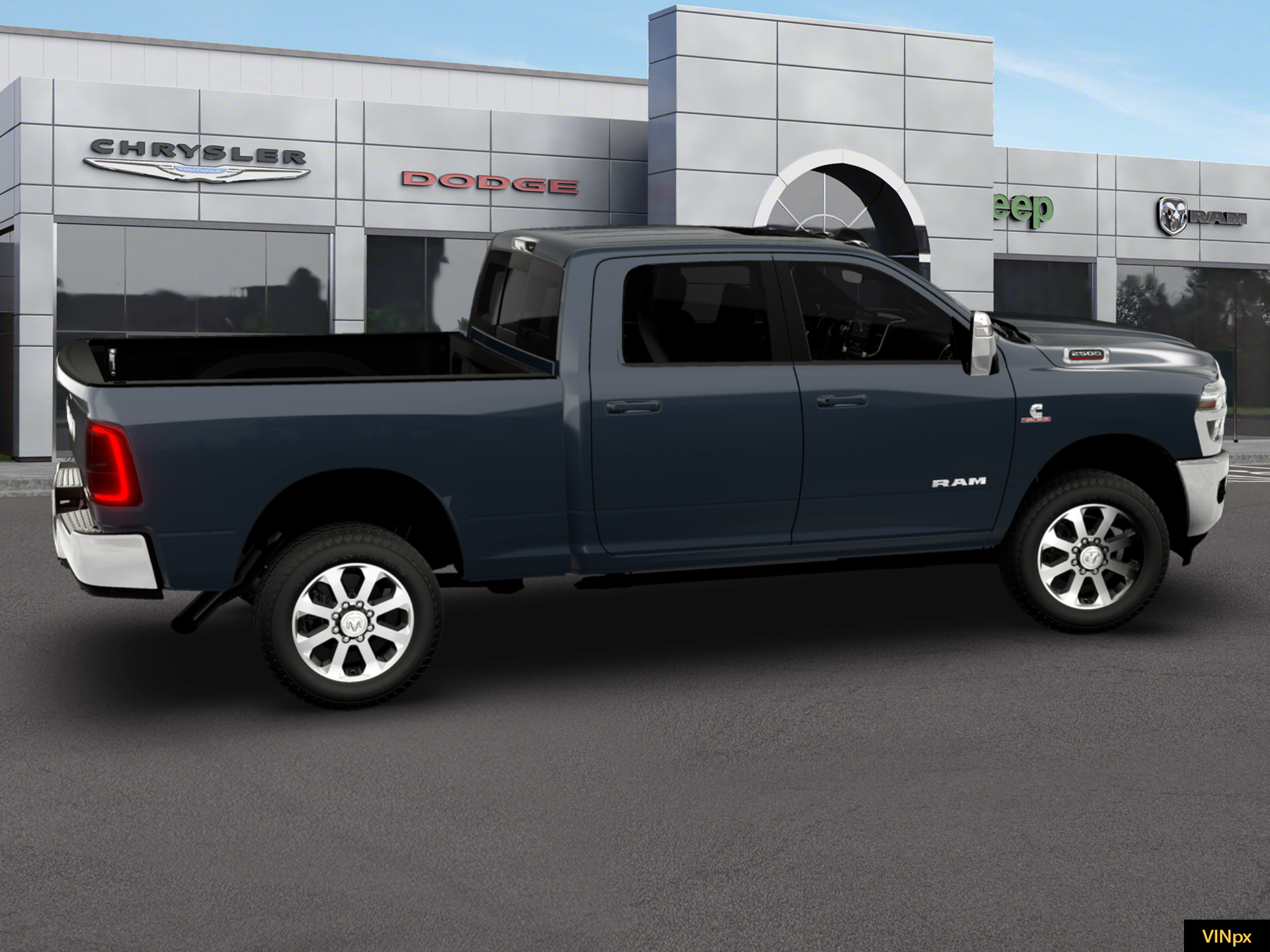 New 2026 Forged Blue Metallic Exterior Paint RAM LARAMIE image 11