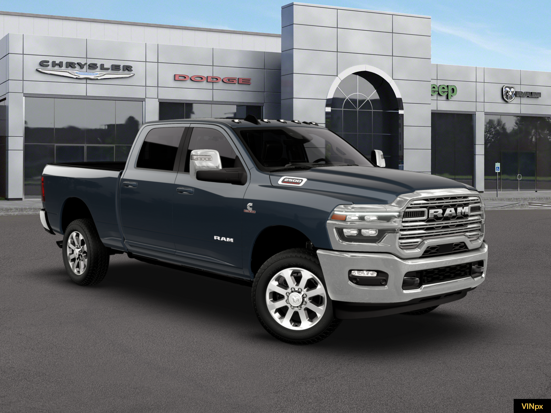 New 2026 Forged Blue Metallic Exterior Paint RAM LARAMIE image 7