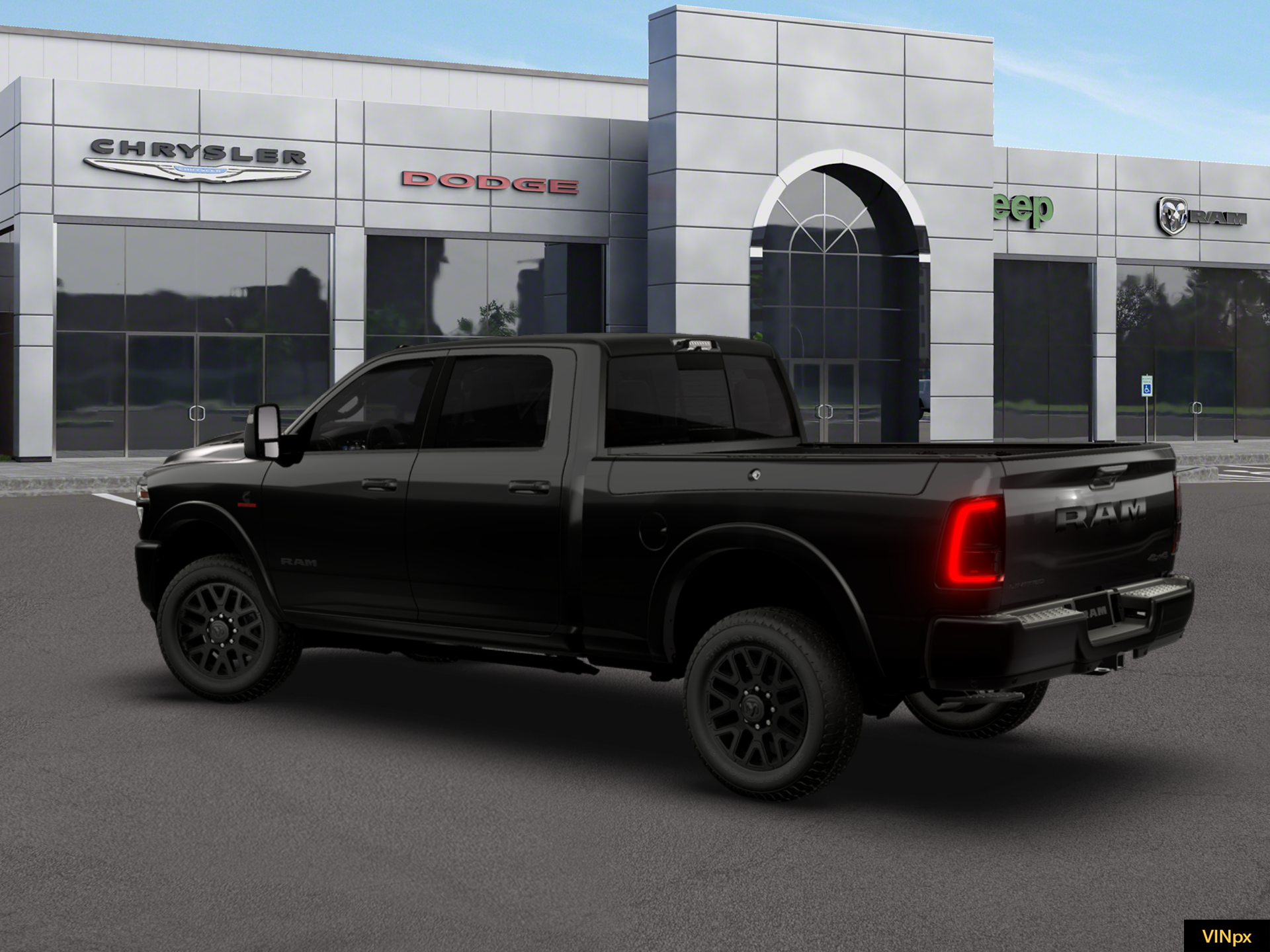 New 2026 Diamond Black Crystal Pearl-Coat Exterior Paint RAM Limited image 2
