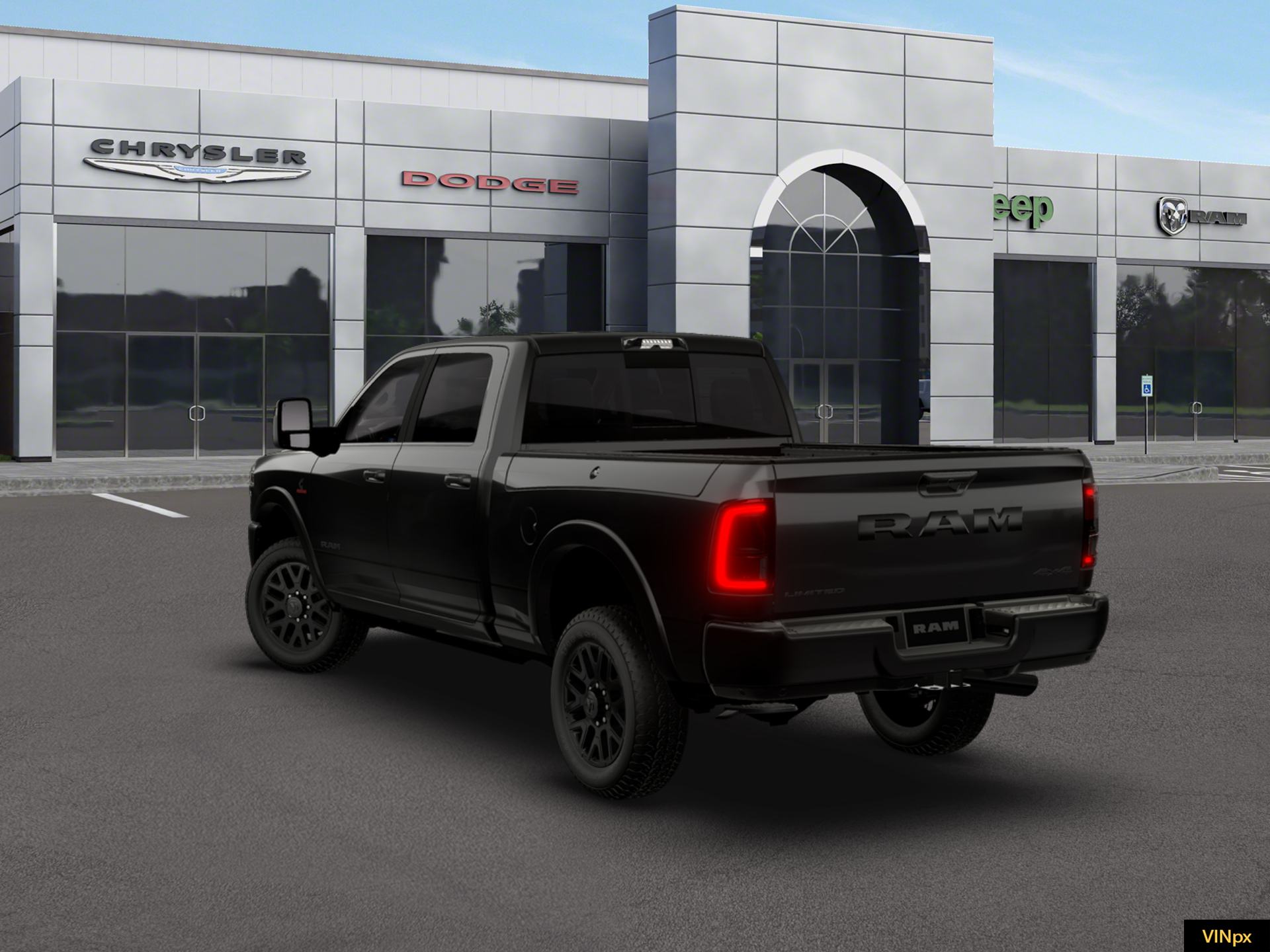 New 2026 Diamond Black Crystal Pearl-Coat Exterior Paint RAM Limited image 3