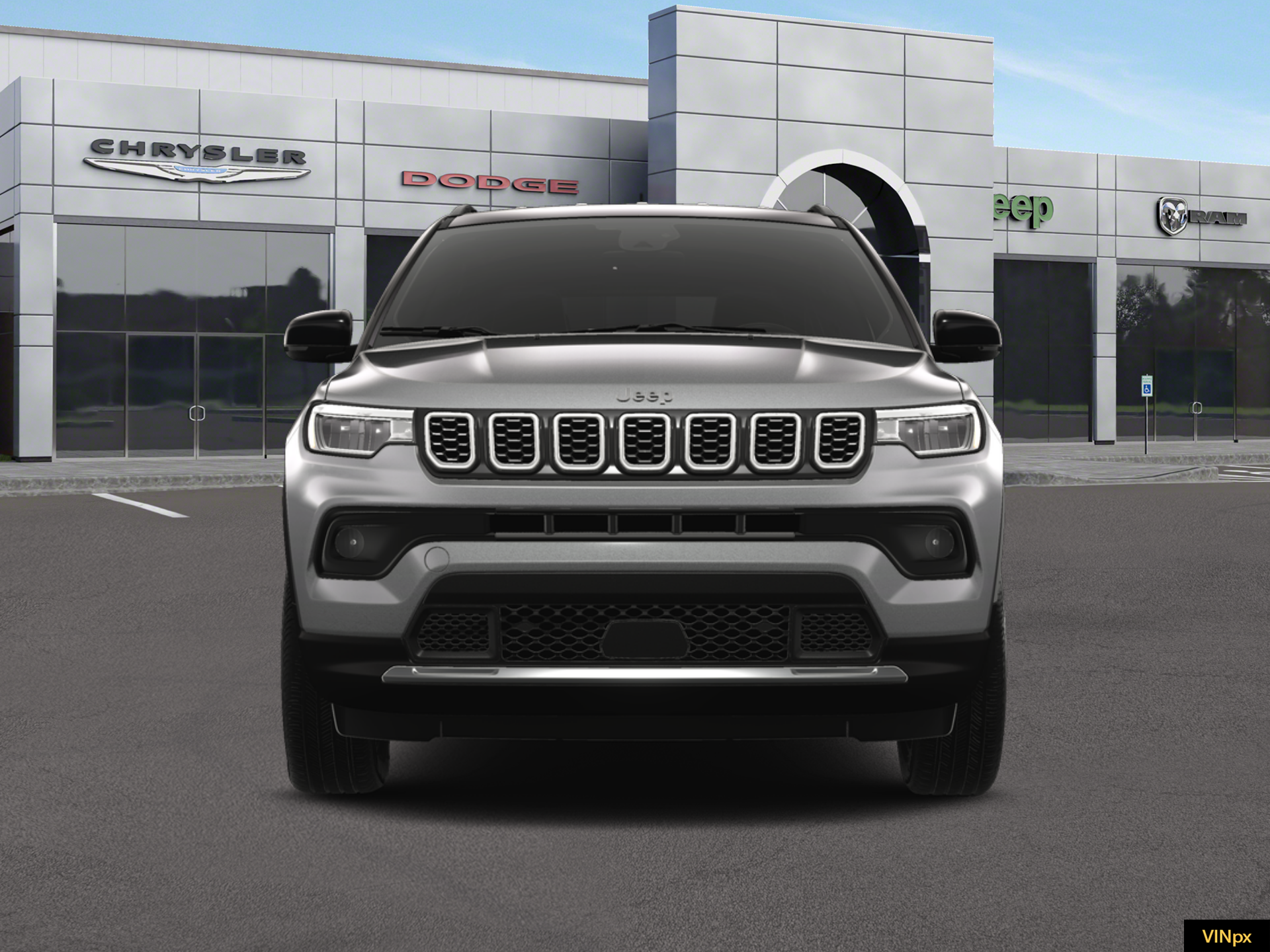New 2026 Silver Zynith Metallic Clear-Coat Exterior Paint Jeep Limited image 12