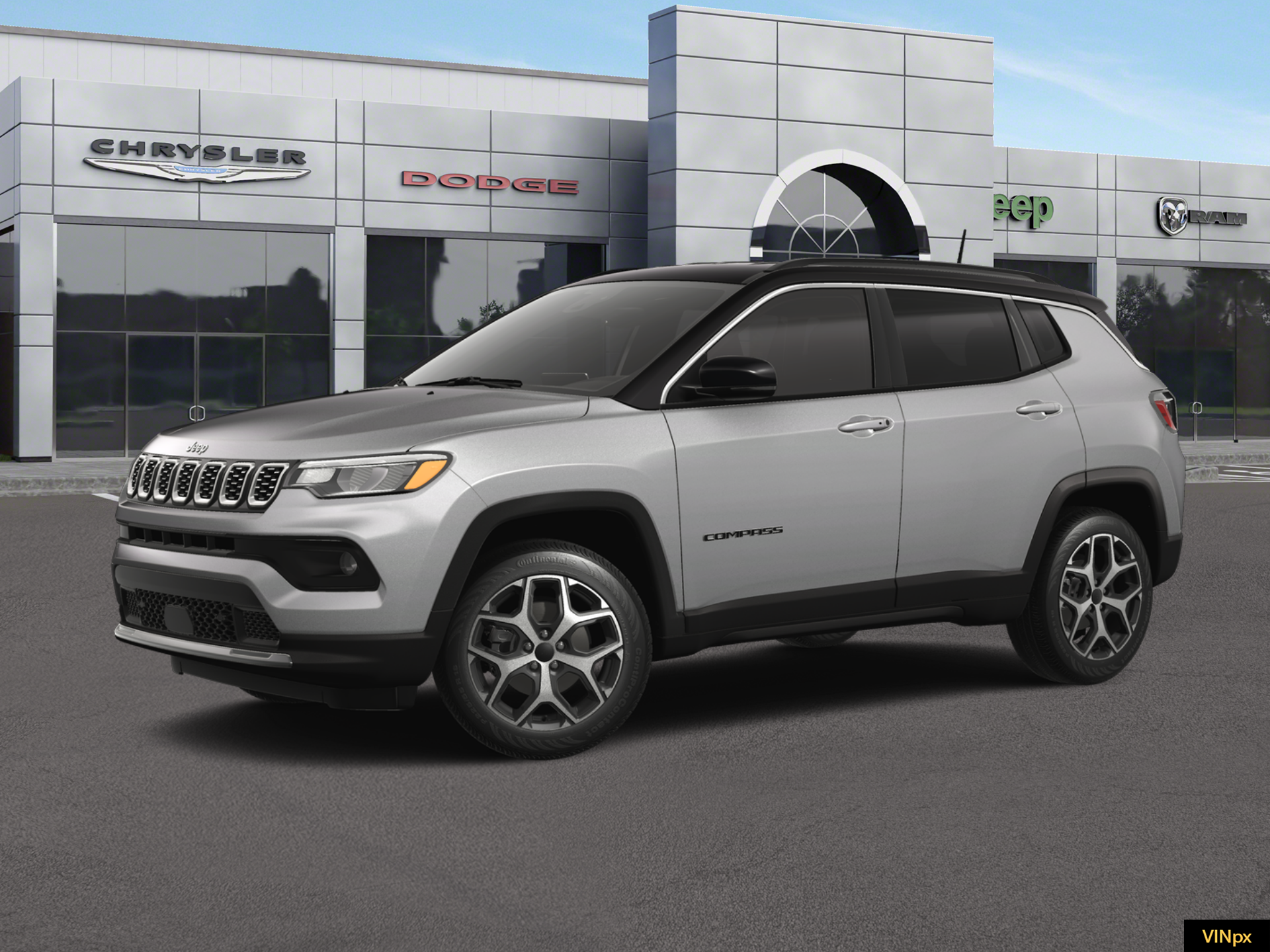 New 2026 Silver Zynith Metallic Clear-Coat Exterior Paint Jeep Limited image 2