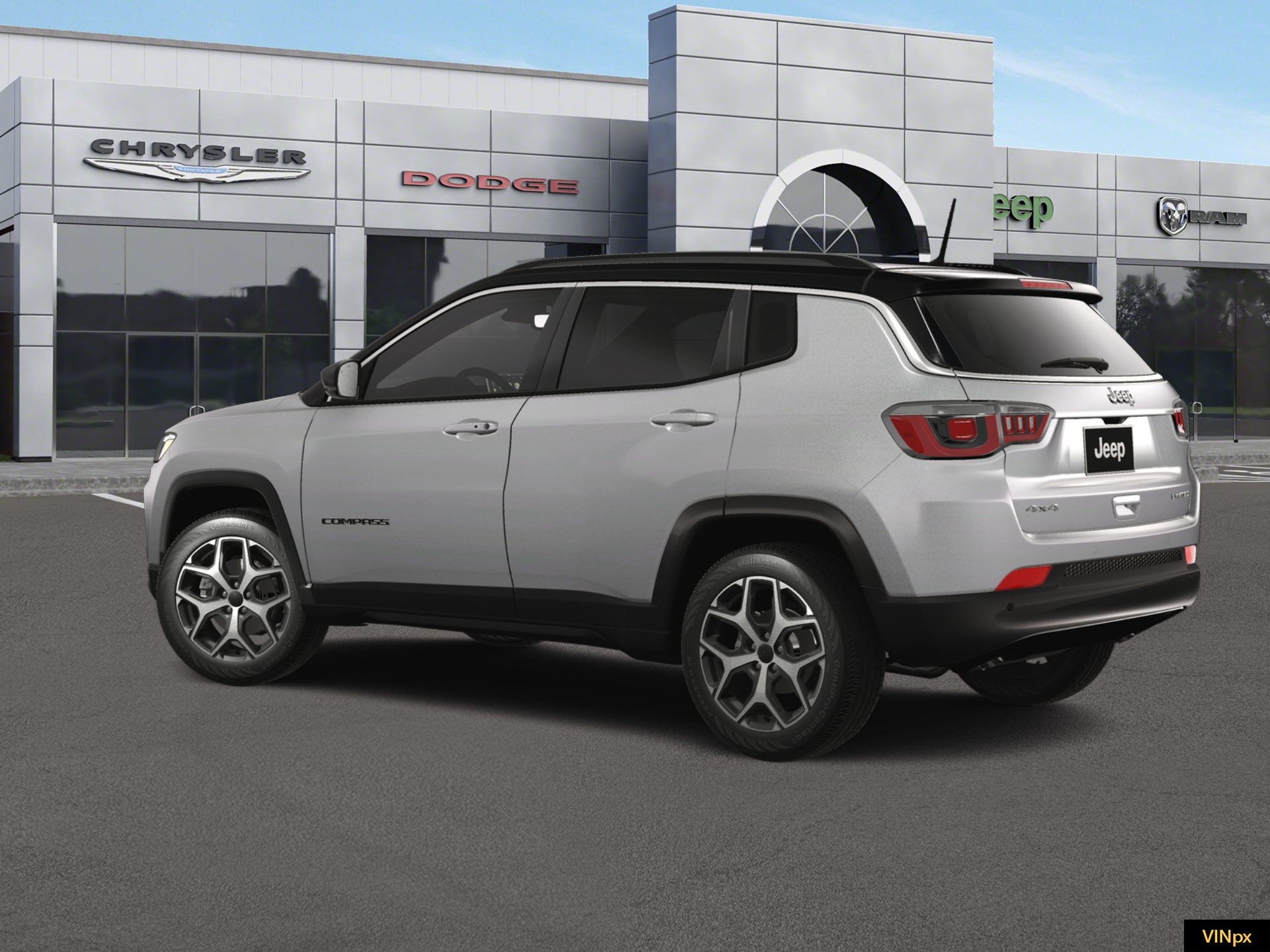 New 2026 Silver Zynith Metallic Clear-Coat Exterior Paint Jeep Limited image 4