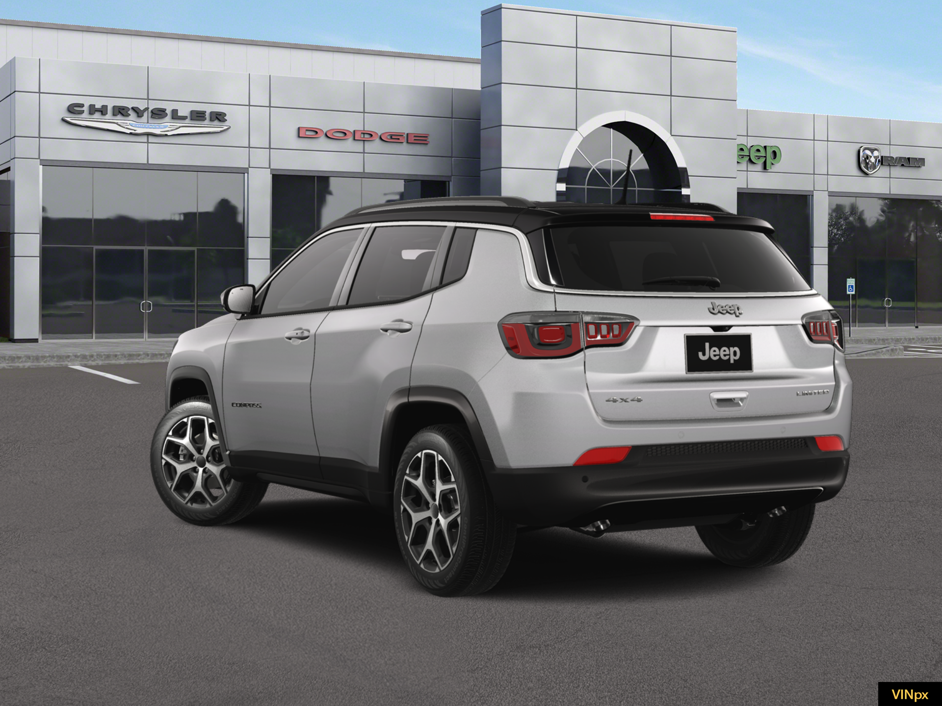 New 2026 Silver Zynith Metallic Clear-Coat Exterior Paint Jeep Limited image 5