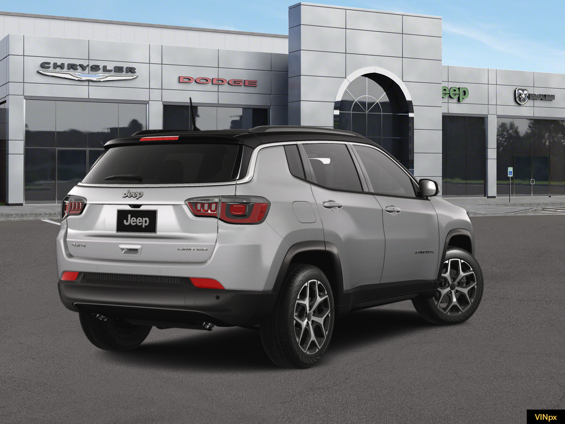 New 2026 Silver Zynith Metallic Clear-Coat Exterior Paint Jeep Limited image 7