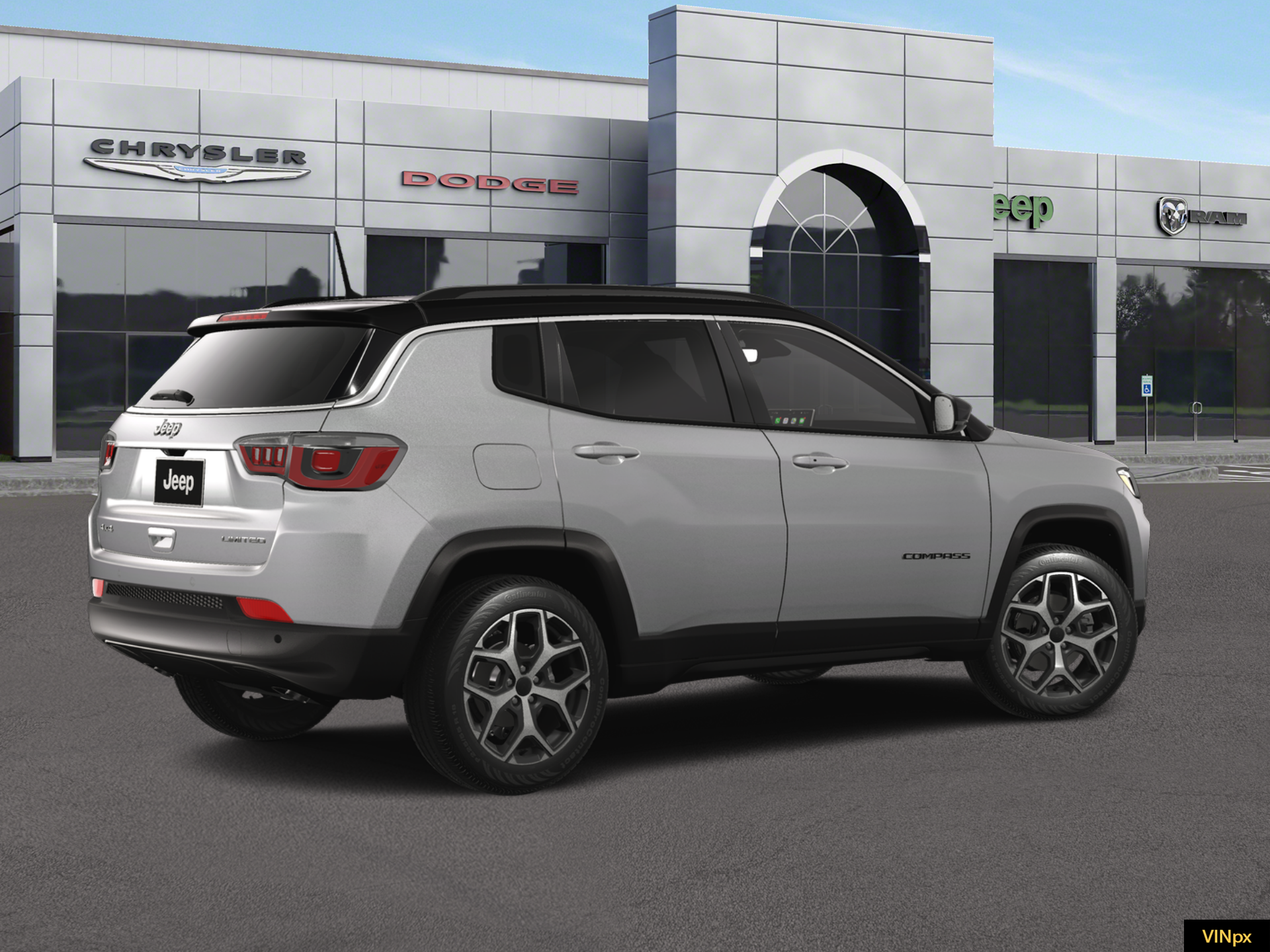 New 2026 Silver Zynith Metallic Clear-Coat Exterior Paint Jeep Limited image 8