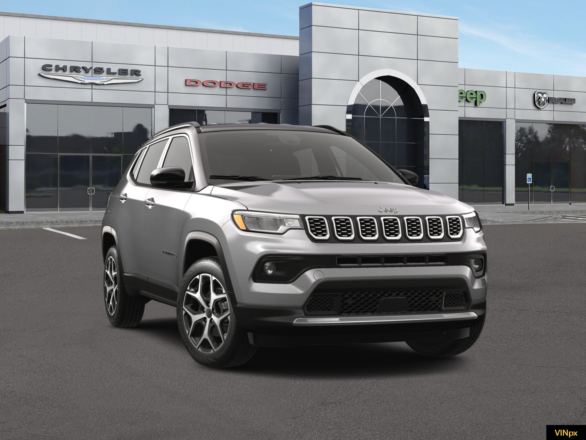 New 2026 Silver Zynith Metallic Clear-Coat Exterior Paint Jeep Limited image 16